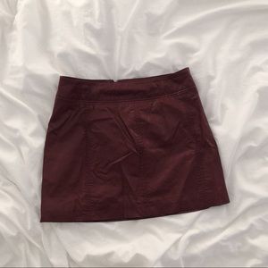 Vegan leather free people skirt